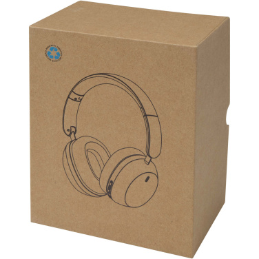 Logo trade advertising products picture of: Hoggar recycled plastic over-ear foldeable ANC and ENC headphones